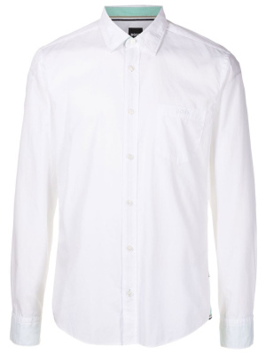 

Embroidered-logo cotton shirt, BOSS Embroidered-logo cotton shirt