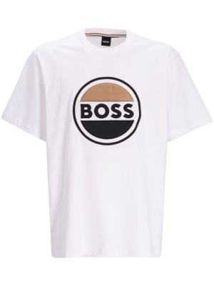

Logo-embroidered cotton T-shirt, BOSS Logo-embroidered cotton T-shirt
