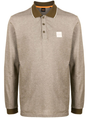 

Logo-patch long-sleeved polo shirt, BOSS Logo-patch long-sleeved polo shirt