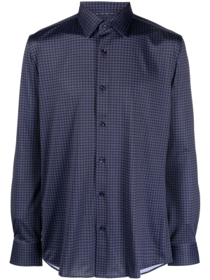 

Houndstooth-pattern long-sleeve shirt, BOSS Houndstooth-pattern long-sleeve shirt