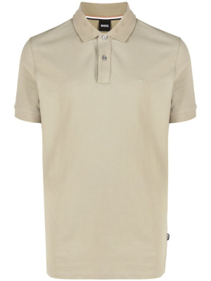 

Embroidered-logo cotton polo shirt, BOSS Embroidered-logo cotton polo shirt