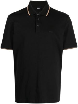 

Contrast-tipping cotton polo shirt, BOSS Contrast-tipping cotton polo shirt