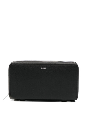 

Highway logo-plaque leather wallet, BOSS Highway logo-plaque leather wallet