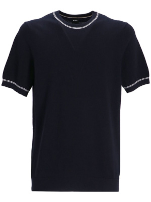 

Stripe-detailing round-neck T-shirt, BOSS Stripe-detailing round-neck T-shirt