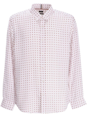 

Geometric-pattern lyocell shirt, BOSS Geometric-pattern lyocell shirt