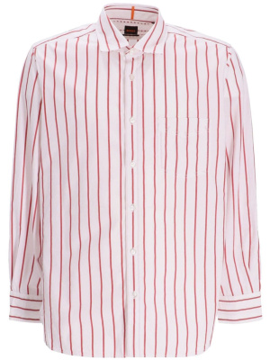 

Striped long-sleeve cotton shirt, BOSS Striped long-sleeve cotton shirt