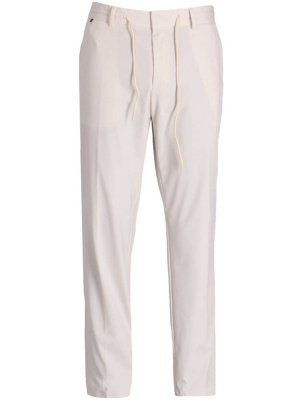 

Logo-patch drawstring tapered trousers, BOSS Logo-patch drawstring tapered trousers