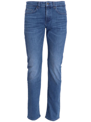 

Logo-patch slim-cut jeans, BOSS Logo-patch slim-cut jeans
