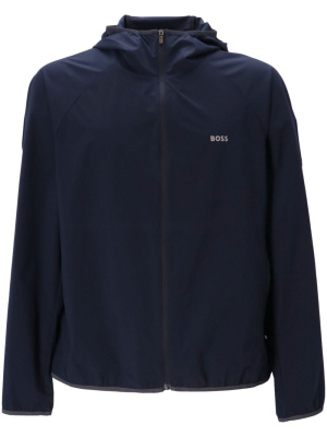 

Logo-print hooded lightweight jacket, BOSS Logo-print hooded lightweight jacket