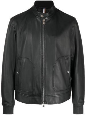 

Zip-up leather jacket, BOSS Zip-up leather jacket