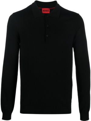 

Long-sleeve virgin wool polo, BOSS Long-sleeve virgin wool polo
