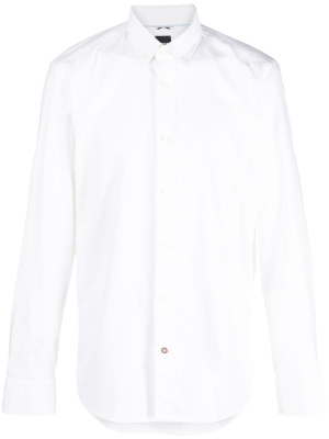 

Logo-embroidered button-up cotton shirt, BOSS Logo-embroidered button-up cotton shirt