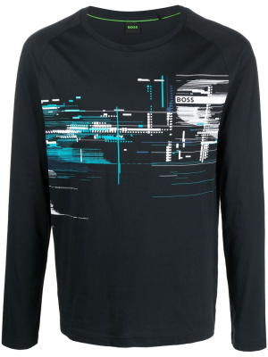 

Graphic-print raglan sleeve T-shirt, BOSS Graphic-print raglan sleeve T-shirt