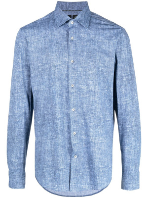 

Mélange spread-collar shirt, BOSS Mélange spread-collar shirt