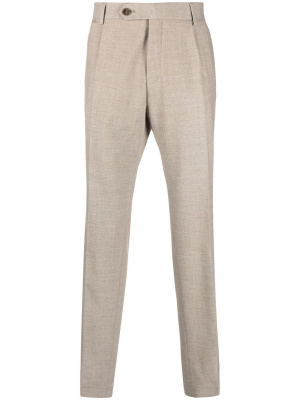 

Embroidered-logo tailored trousers, BOSS Embroidered-logo tailored trousers