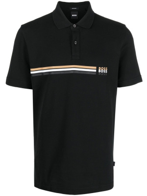 

Logo-print short-sleeved polo shirt, BOSS Logo-print short-sleeved polo shirt