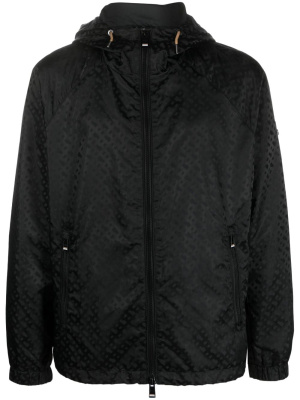 

Monogram-pattern hooded jacket, BOSS Monogram-pattern hooded jacket