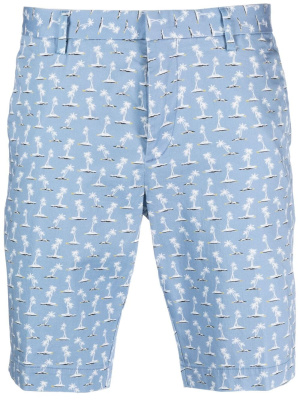

Palm tree-print chino shorts, BOSS Palm tree-print chino shorts
