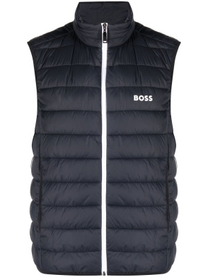 

Logo-print padded gilet, BOSS Logo-print padded gilet