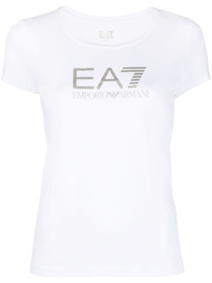 

Logo-print short-sleeve T-shirt, Ea7 Emporio Armani Logo-print short-sleeve T-shirt