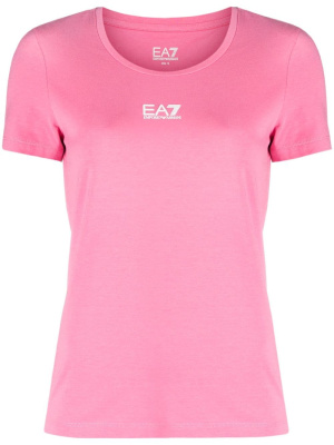 

Logo-print cotton-blend jersey T-shirt, Ea7 Emporio Armani Logo-print cotton-blend jersey T-shirt