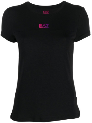 

Ombré logo-print T-shirt, Ea7 Emporio Armani Ombré logo-print T-shirt