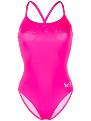 

EA7 logo-print one-piece swimsuit, Ea7 Emporio Armani EA7 logo-print one-piece swimsuit