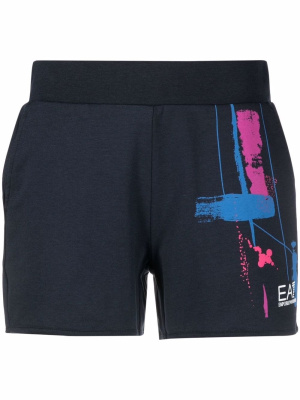 

Logo-print track shorts, Ea7 Emporio Armani Logo-print track shorts