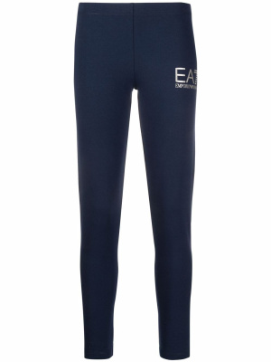 

Logo-print mid-rise leggings, Ea7 Emporio Armani Logo-print mid-rise leggings