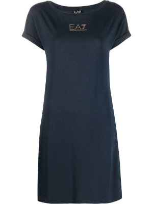 

Short-sleeve mini dress, Ea7 Emporio Armani Short-sleeve mini dress