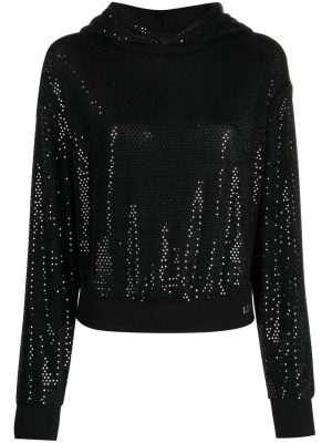 

Sequin-embellishment hoodie, Ea7 Emporio Armani Sequin-embellishment hoodie