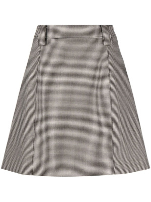 

Houndstooth-pattern A-line skirt, PS Paul Smith Houndstooth-pattern A-line skirt