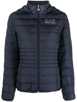 

Logo-print padded jacket, Ea7 Emporio Armani Logo-print padded jacket