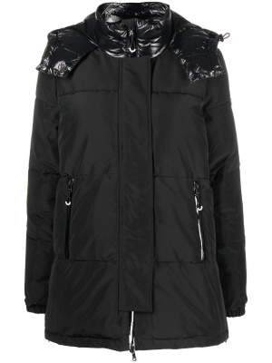 

Contrast-panel hooded padded jacket, Ea7 Emporio Armani Contrast-panel hooded padded jacket