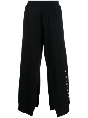 

Logo-print cotton track pants, MM6 Maison Margiela Logo-print cotton track pants