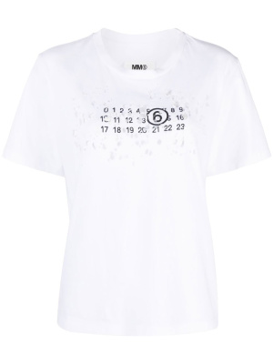 

Graphic-print cotton T-shirt, MM6 Maison Margiela Graphic-print cotton T-shirt