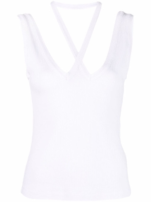 

Halterneck scoop-back vest top, MM6 Maison Margiela Halterneck scoop-back vest top