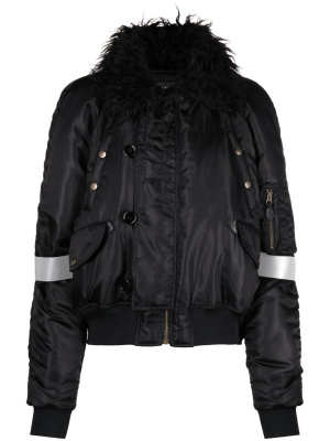 

Brushed-collar bomber jacket, MM6 Maison Margiela Brushed-collar bomber jacket