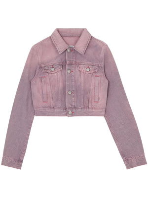 

Cropped denim jacket, MM6 Maison Margiela Cropped denim jacket
