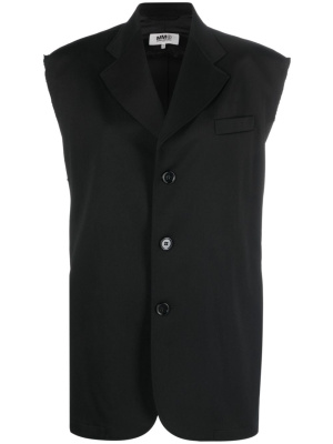 

Raw-edge waistcoat, MM6 Maison Margiela Raw-edge waistcoat