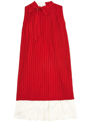 

Layered pleated asymmetric dress, MM6 Maison Margiela Layered pleated asymmetric dress