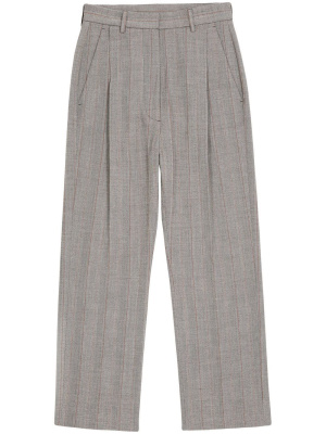 

Striped tailored cropped trousers, MM6 Maison Margiela Striped tailored cropped trousers