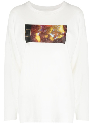 

Numbers-motif long-sleeve T-shirt, MM6 Maison Margiela Numbers-motif long-sleeve T-shirt