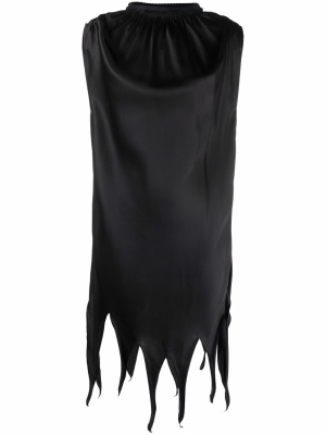

Raw-hem satin dress, MM6 Maison Margiela Raw-hem satin dress