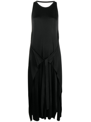 

Tie-detail stretch-fit dress, MM6 Maison Margiela Tie-detail stretch-fit dress