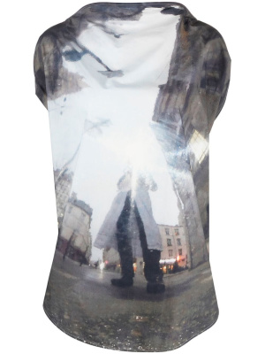 

Graphic-print sleeveless top, MM6 Maison Margiela Graphic-print sleeveless top
