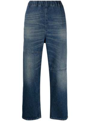 

High-rise wide-leg jeans, MM6 Maison Margiela High-rise wide-leg jeans