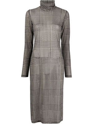 

Check print mesh dress, MM6 Maison Margiela Check print mesh dress