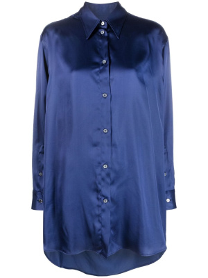 

Oversized cut-out satin shirt, MM6 Maison Margiela Oversized cut-out satin shirt