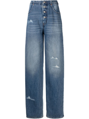 

Distressed-effect denim jeans, MM6 Maison Margiela Distressed-effect denim jeans